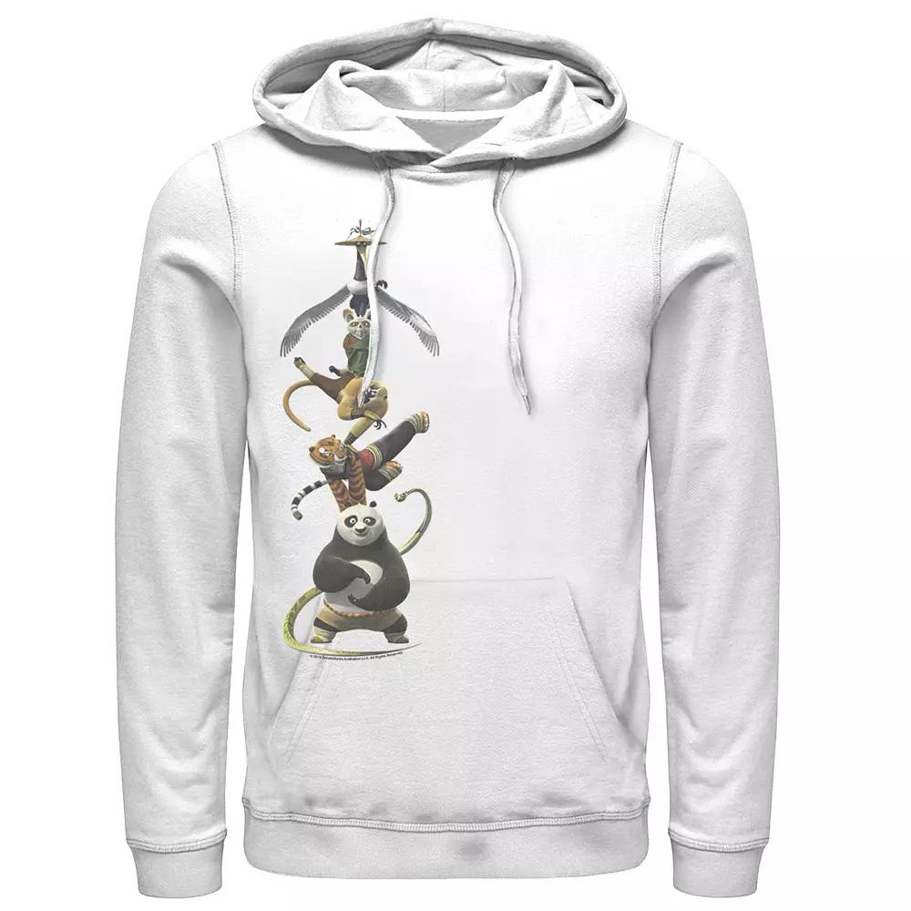 Men's Kung Fu Panda Po And The Furious Five Stack Portrait Hoodie,  Product Image