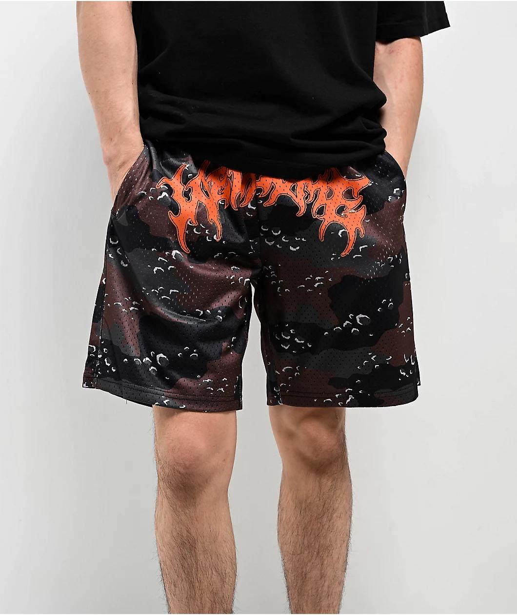 Welcome Barb Camo Mesh Shorts Product Image