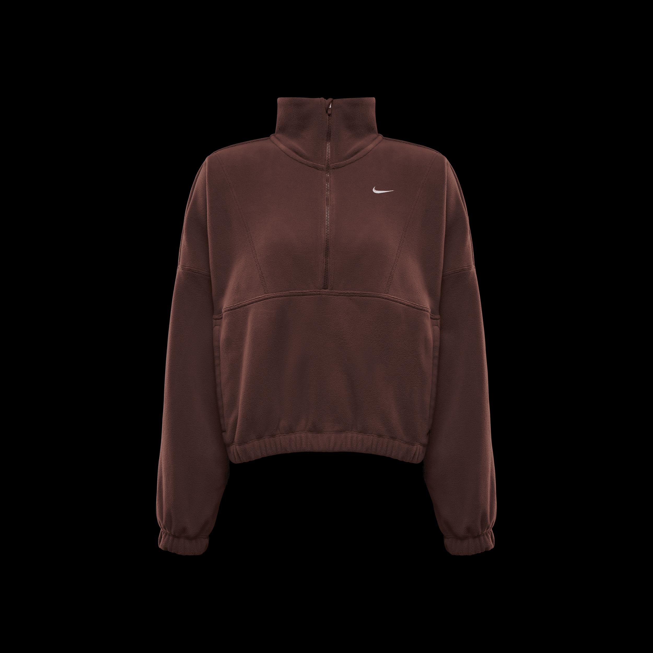 Nike Women's One Therma-FIT Oversized 1/2-Zip Fleece Top Product Image