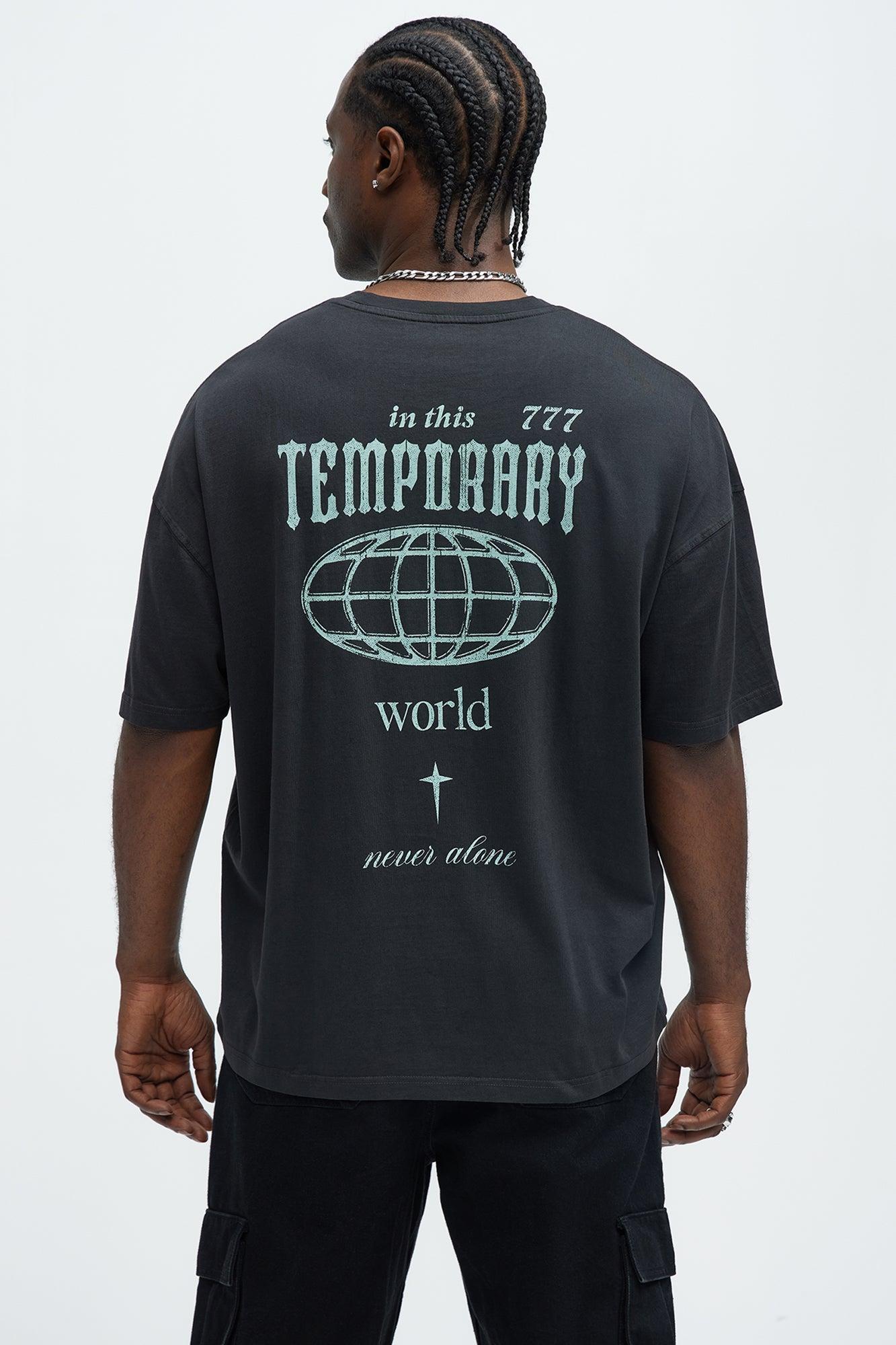 Temporary World Oversized Short Sleeve Tee - Black Product Image