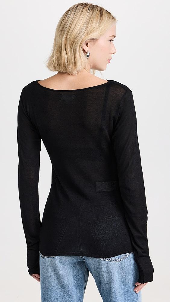 DL1961 Long Sleeve Boat Neck Tee | Shopbop Product Image
