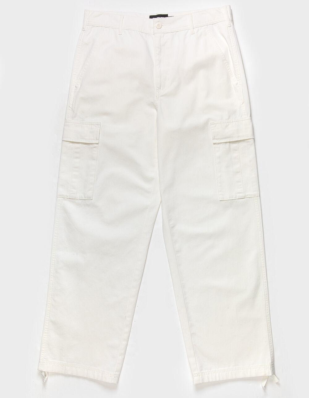 RSQ Mens Loose Cargo Pants - OFF WHITE Product Image