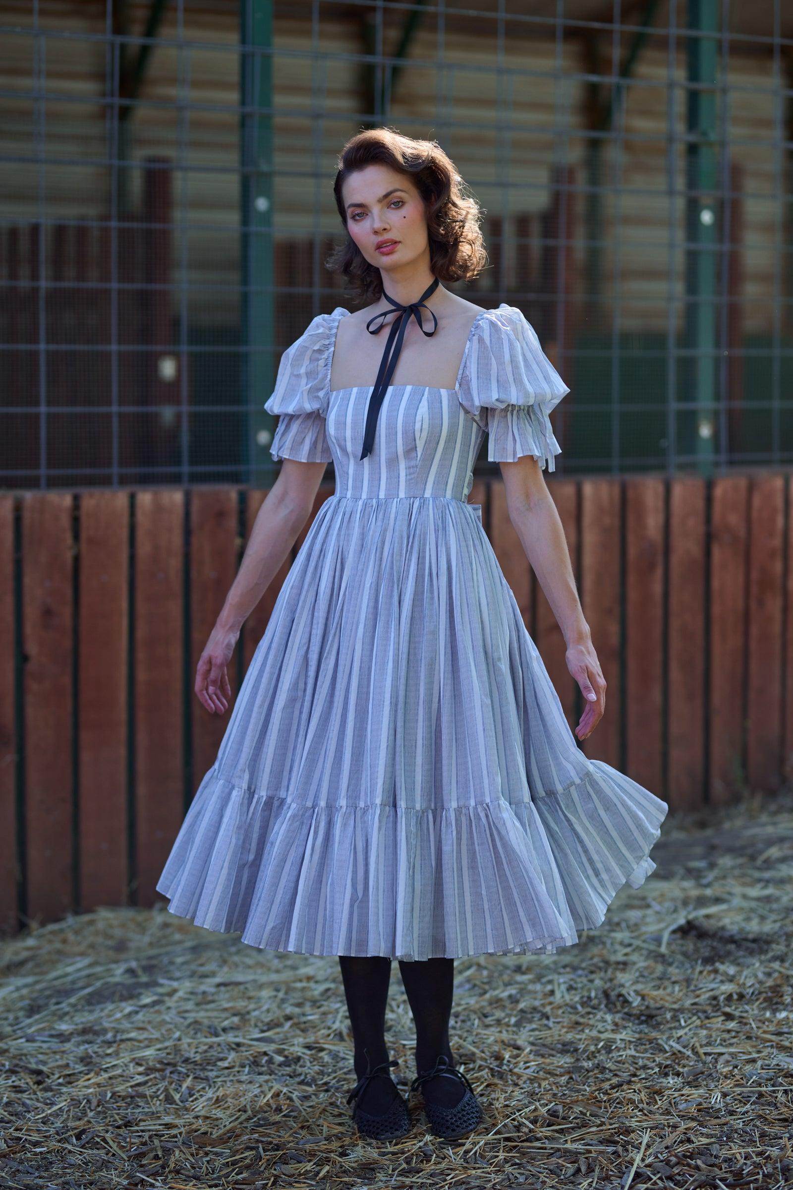 The Lake Stripe Market Dress Product Image