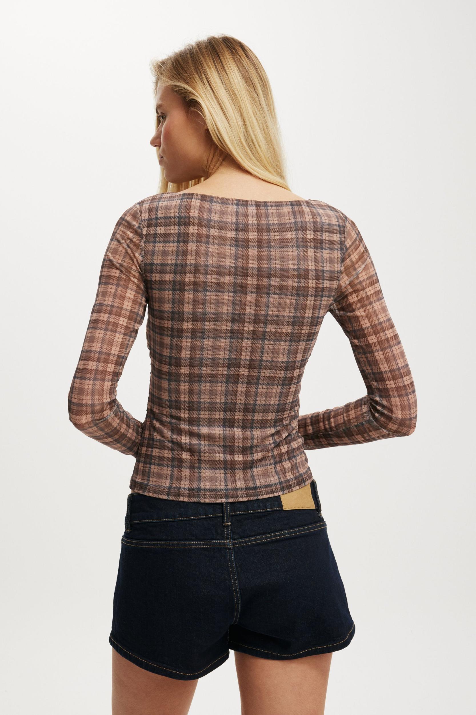 Ashley Mesh Long Sleeve Top Product Image