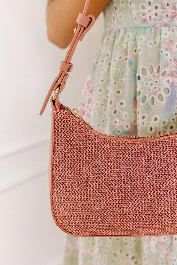 The Eden Woven Purse in Blush Product Image