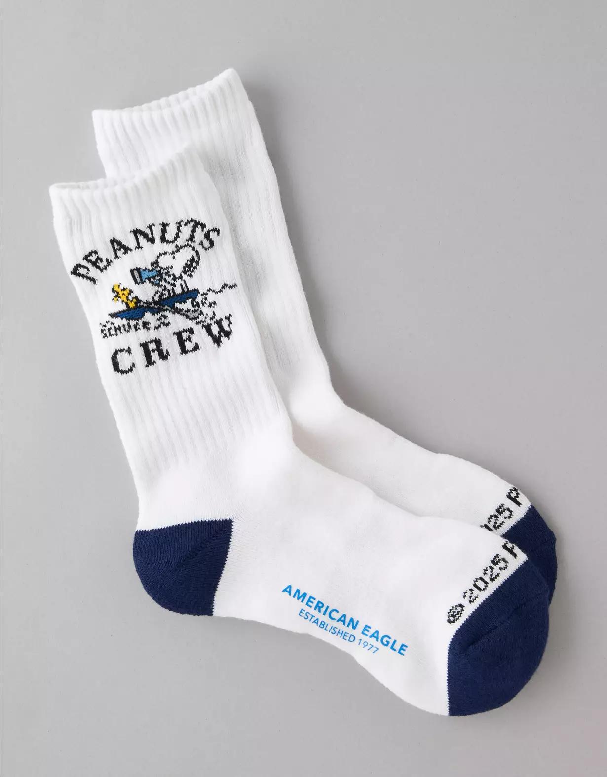 AE Peanuts Terry Crew Socks Product Image