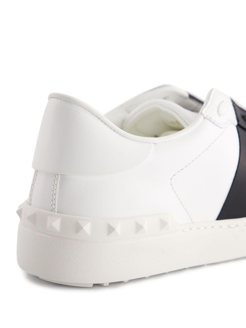 Open leather sneakers Product Image