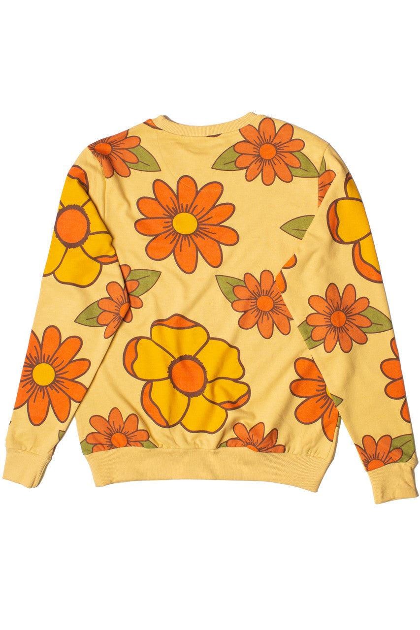 Orange Flowers Sweatshirt Product Image