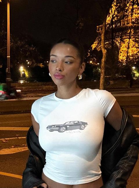 Vintage Car Top White Product Image