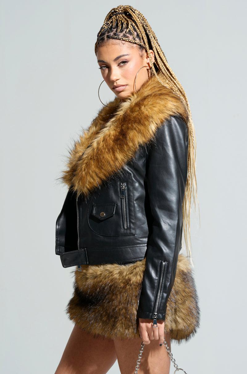 AUSSY FUR COLLAR MOTO Product Image