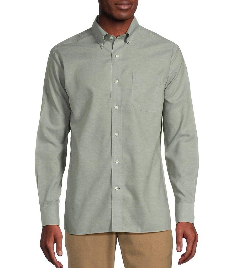 Daniel Cremieux Signature Label Non Iron Solid Oxford Long Sleeve Woven Shirt Product Image