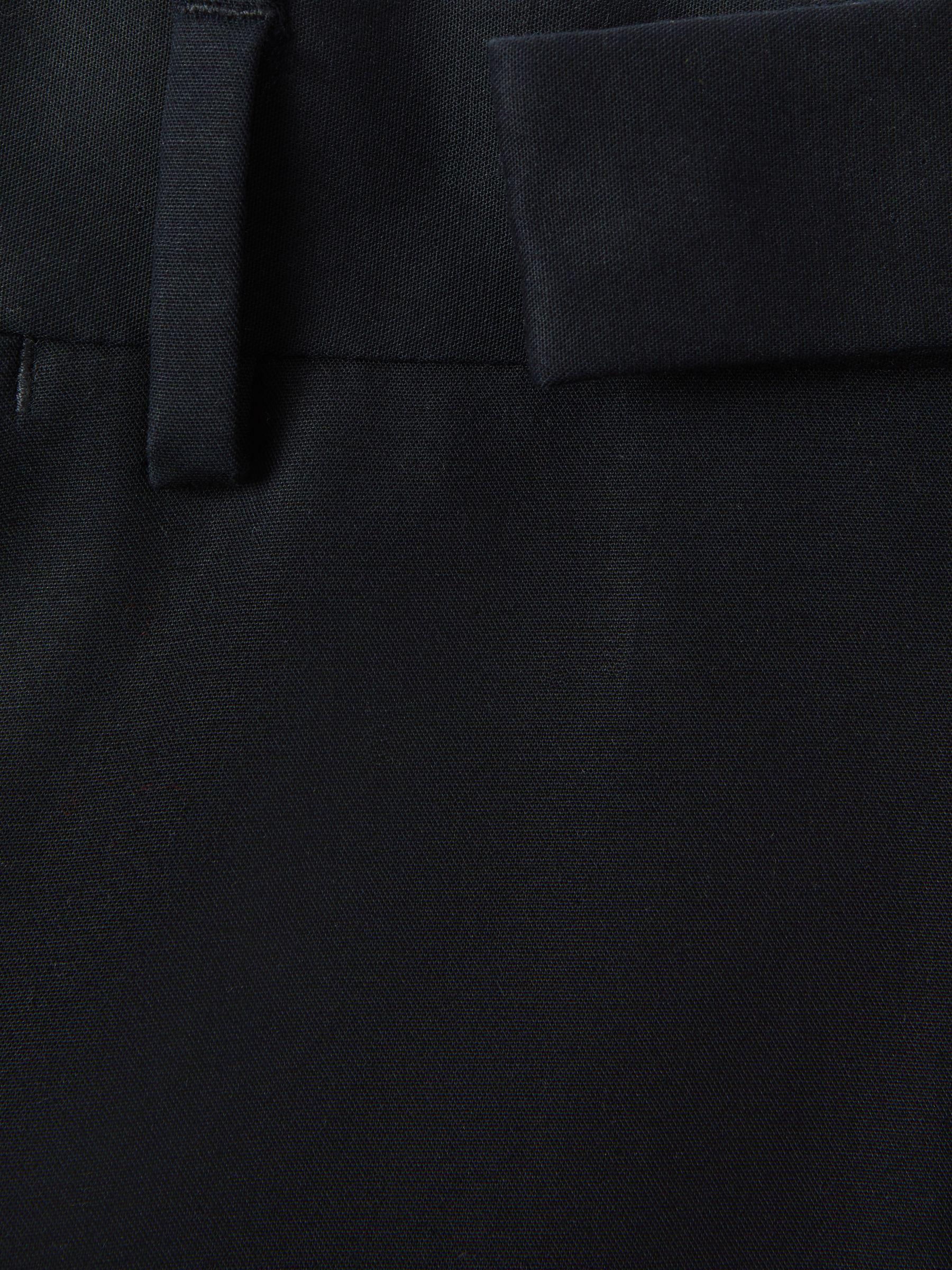 Cotton Blend Chinos in Navy Product Image