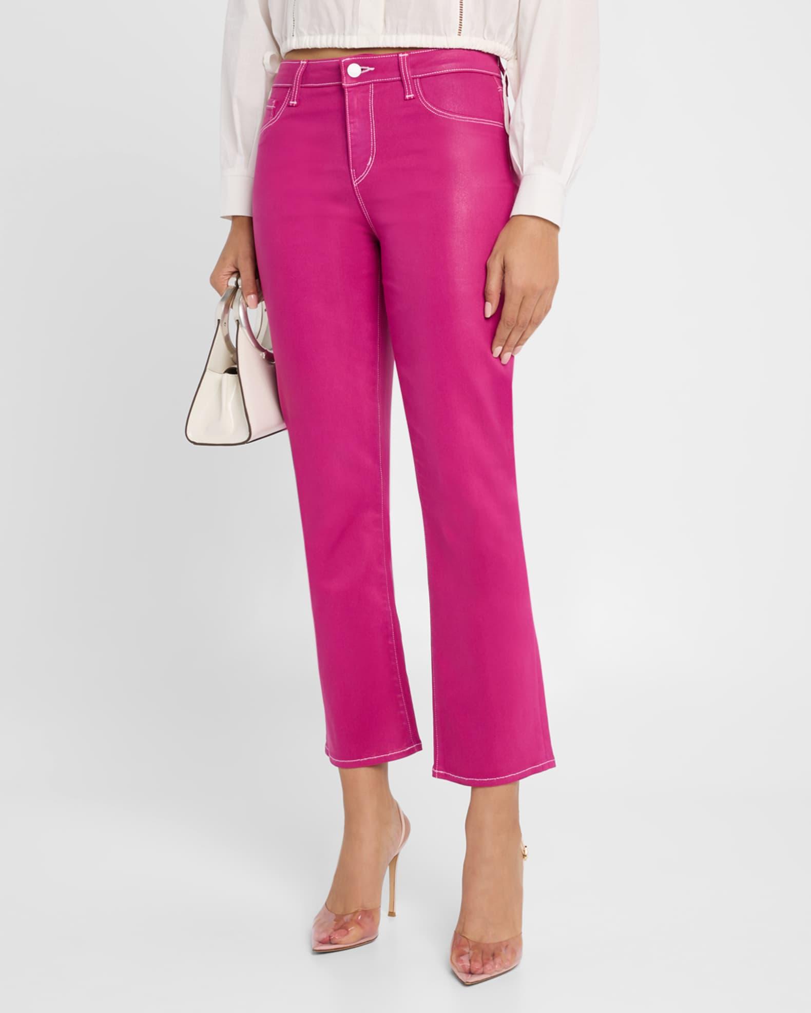 Tati High-Rise Cropped Micro Bootcut Jeans Product Image