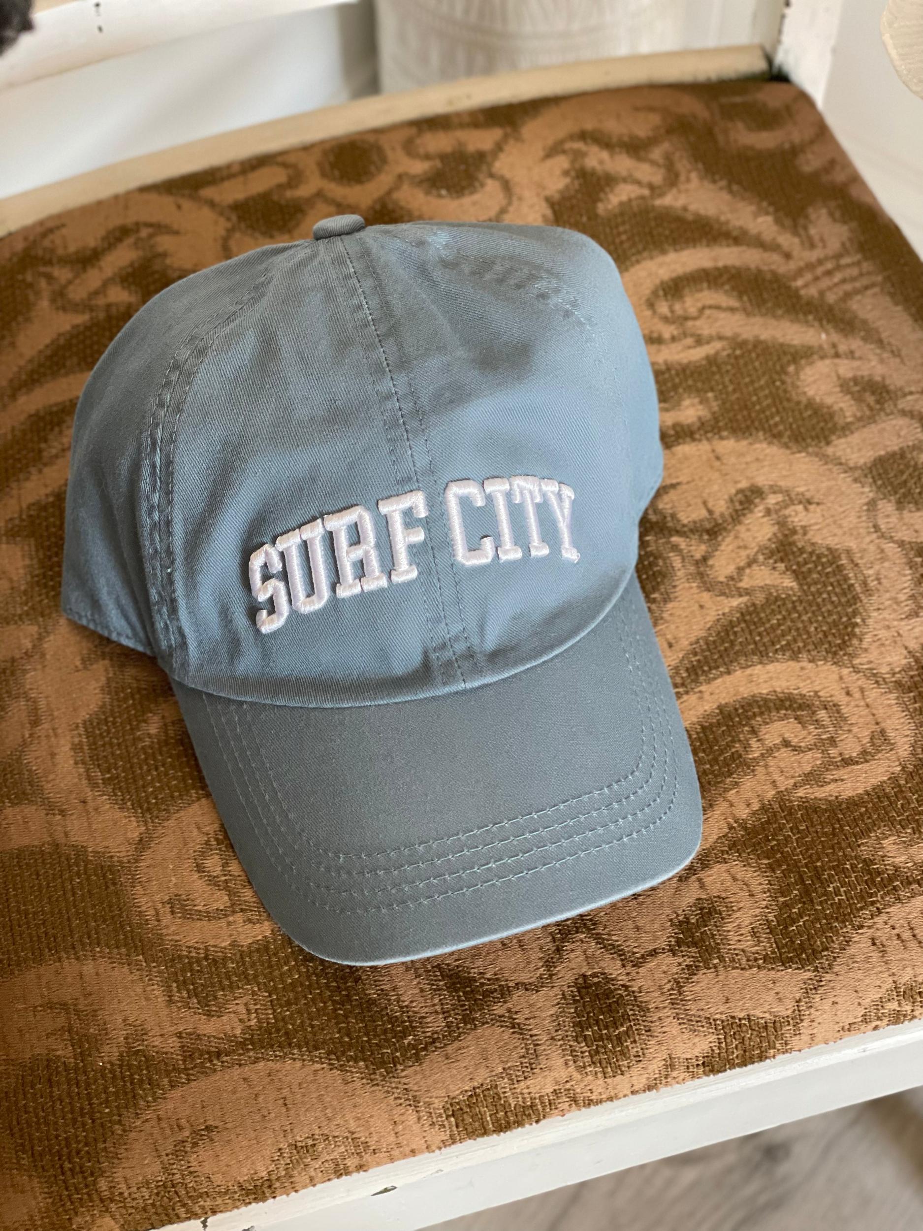 Surf City Baseball Hat | Vintage Blue Product Image