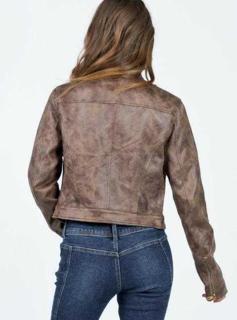 Bella Moto Jacket Chocolate Product Image