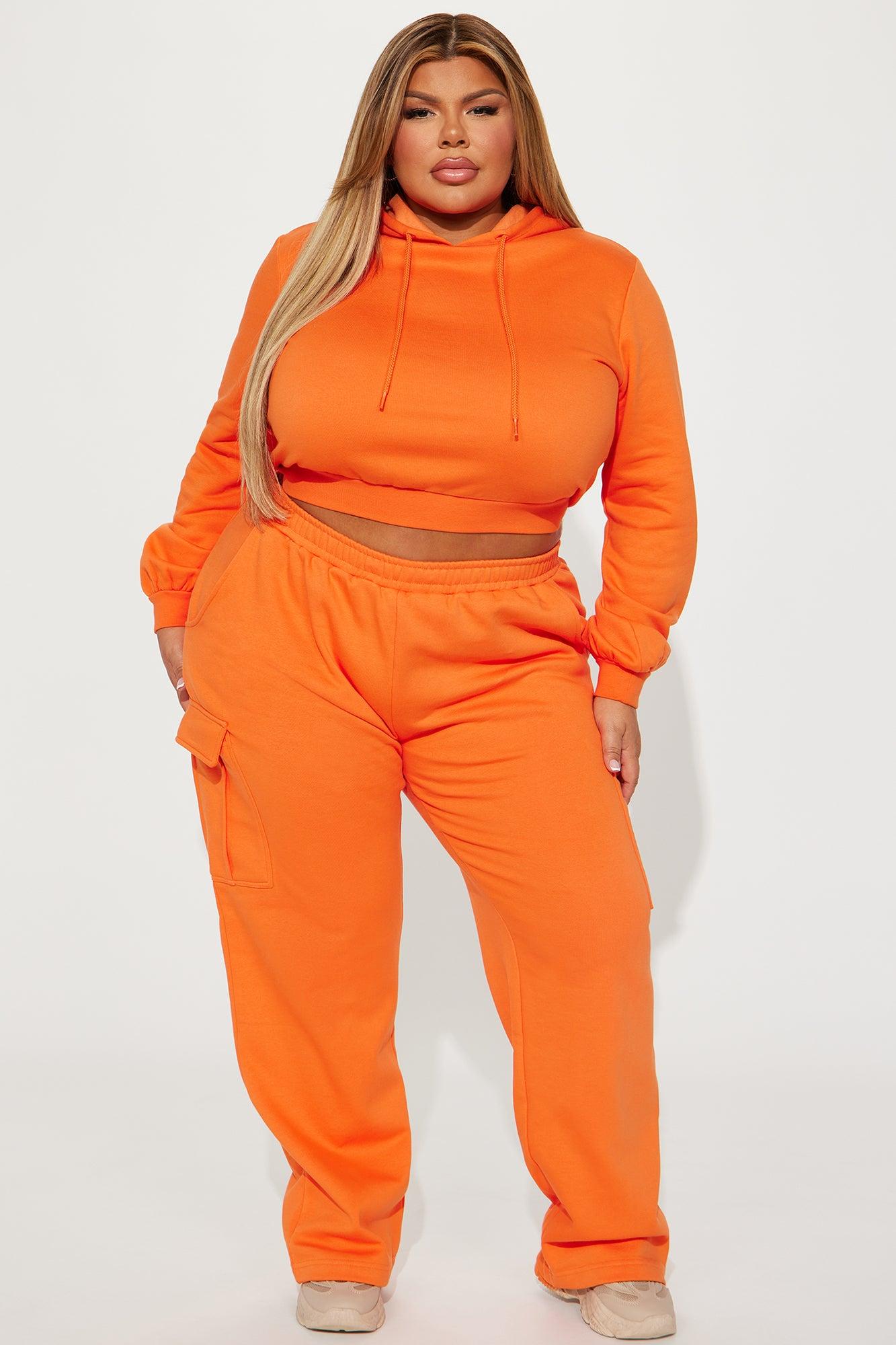 Easy Going Lounge Wide Leg Pant - Orange Product Image