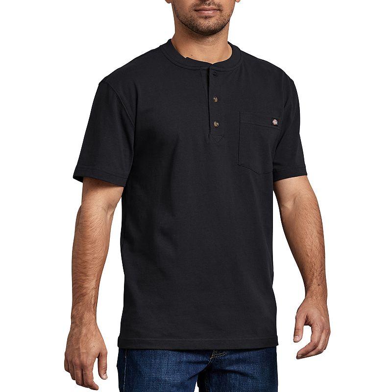 Men's Dickies Heavyweight Short Sleeve Henley,  Product Image