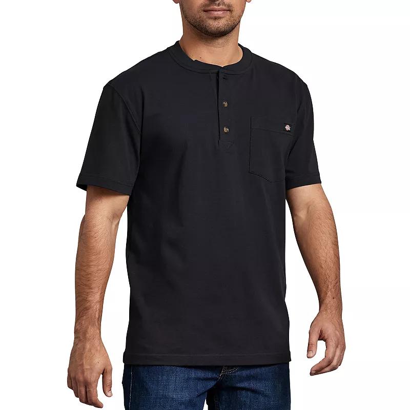 Men's Dickies Heavyweight Short Sleeve Henley,  Product Image