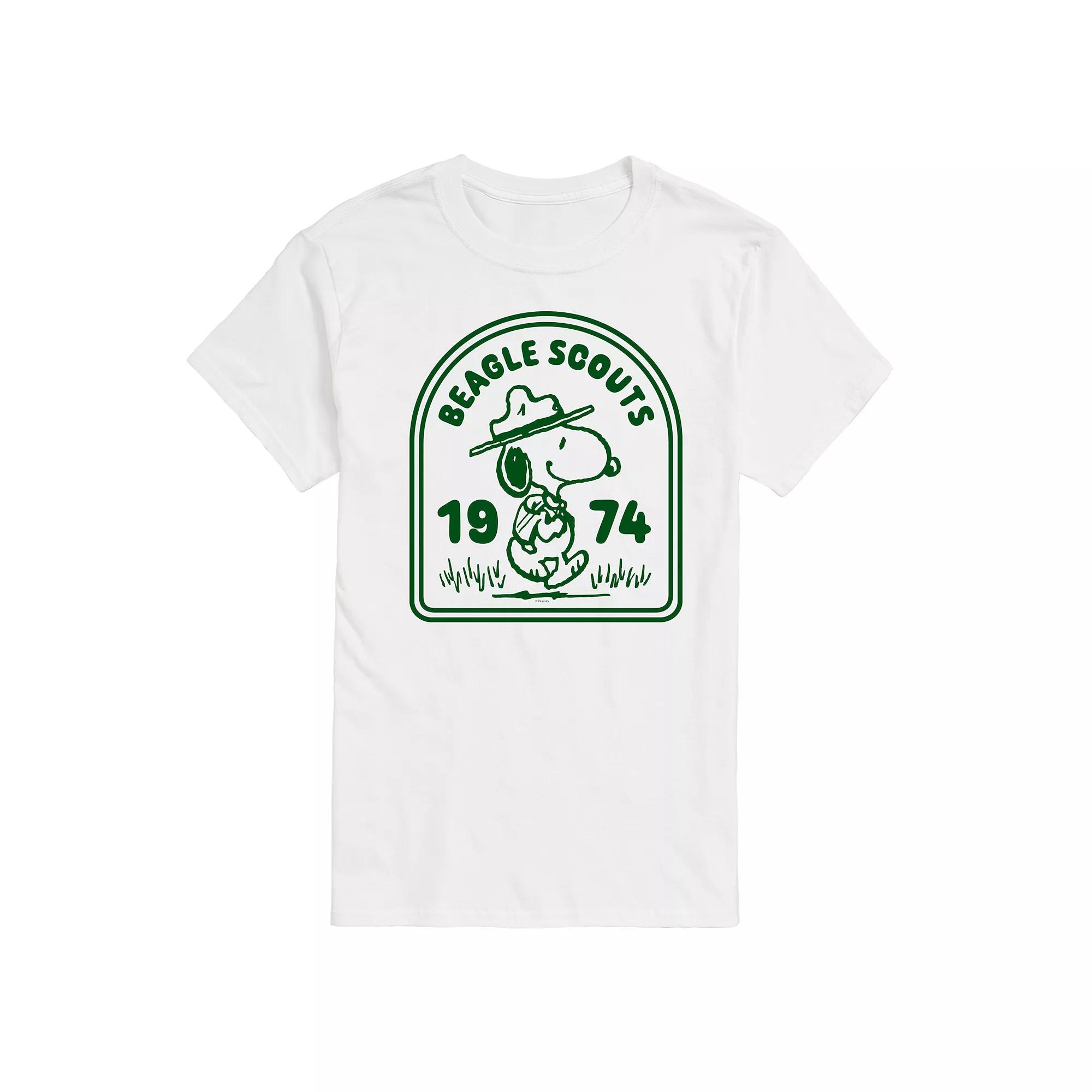Men's Peanuts Beagle Scouts Badge Graphic Tee,  Product Image