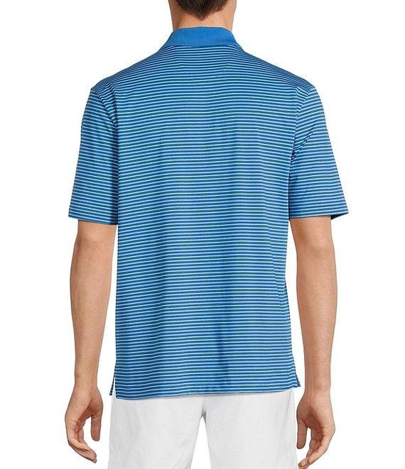 Roundtree & Yorke Performance Short Sleeve Stripe Polo Shirt Product Image