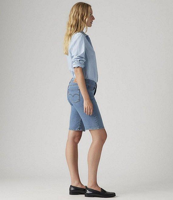 Levi's® Mid-Rise Shaping Bermuda Denim Shorts Product Image