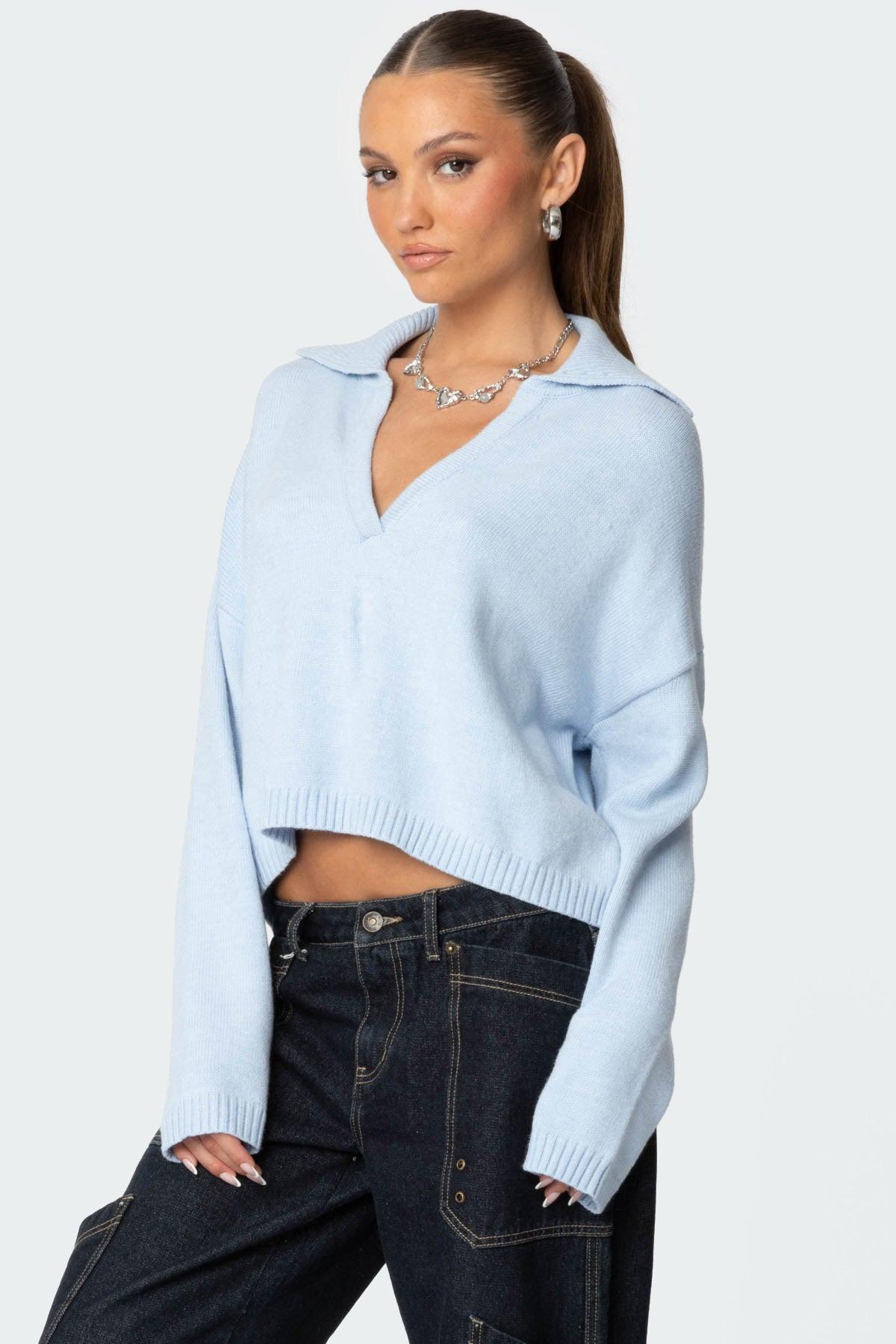 Marcie Oversize Cropped Sweater Product Image