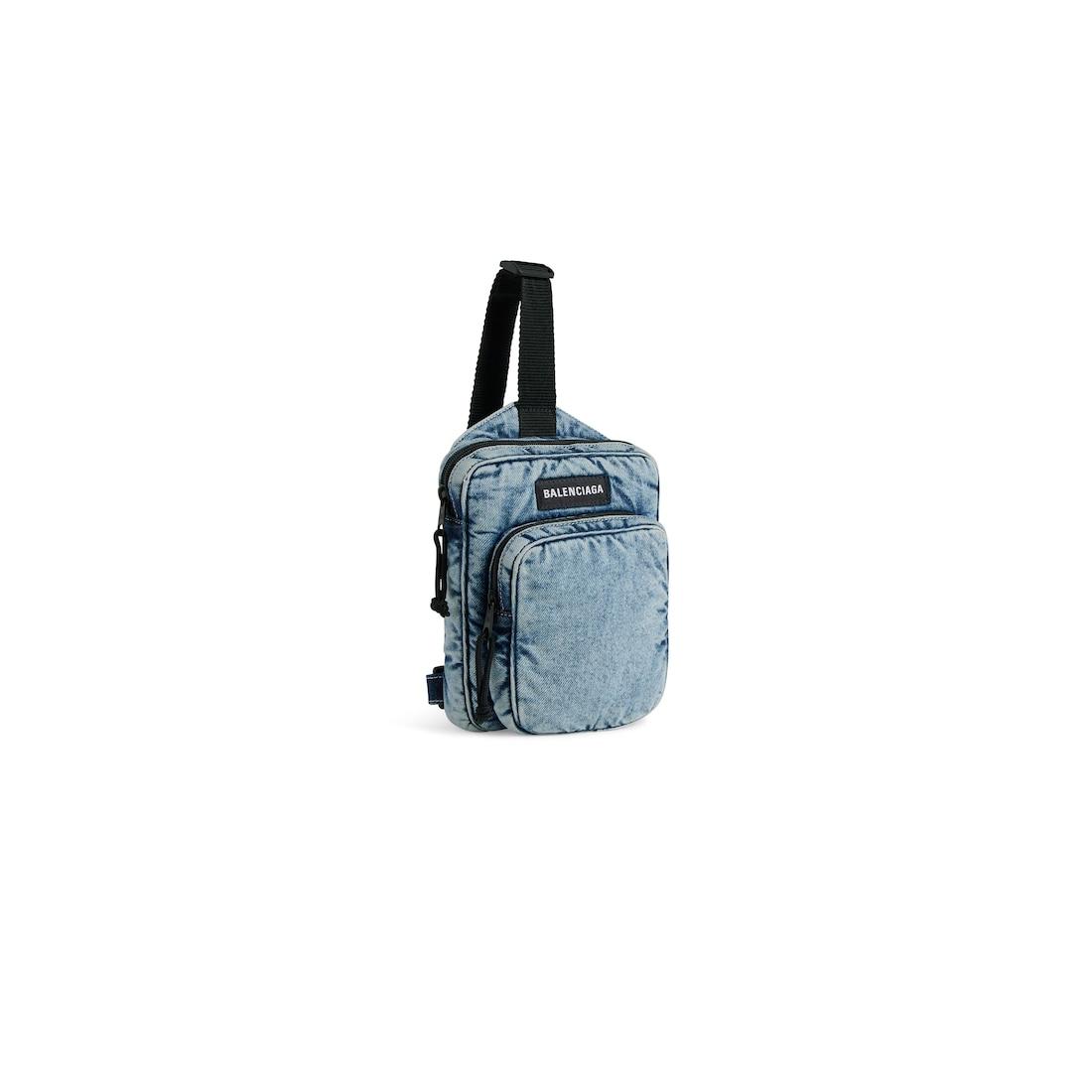Men's Explorer Crossbody Messenger Bag in Faded Blue Product Image