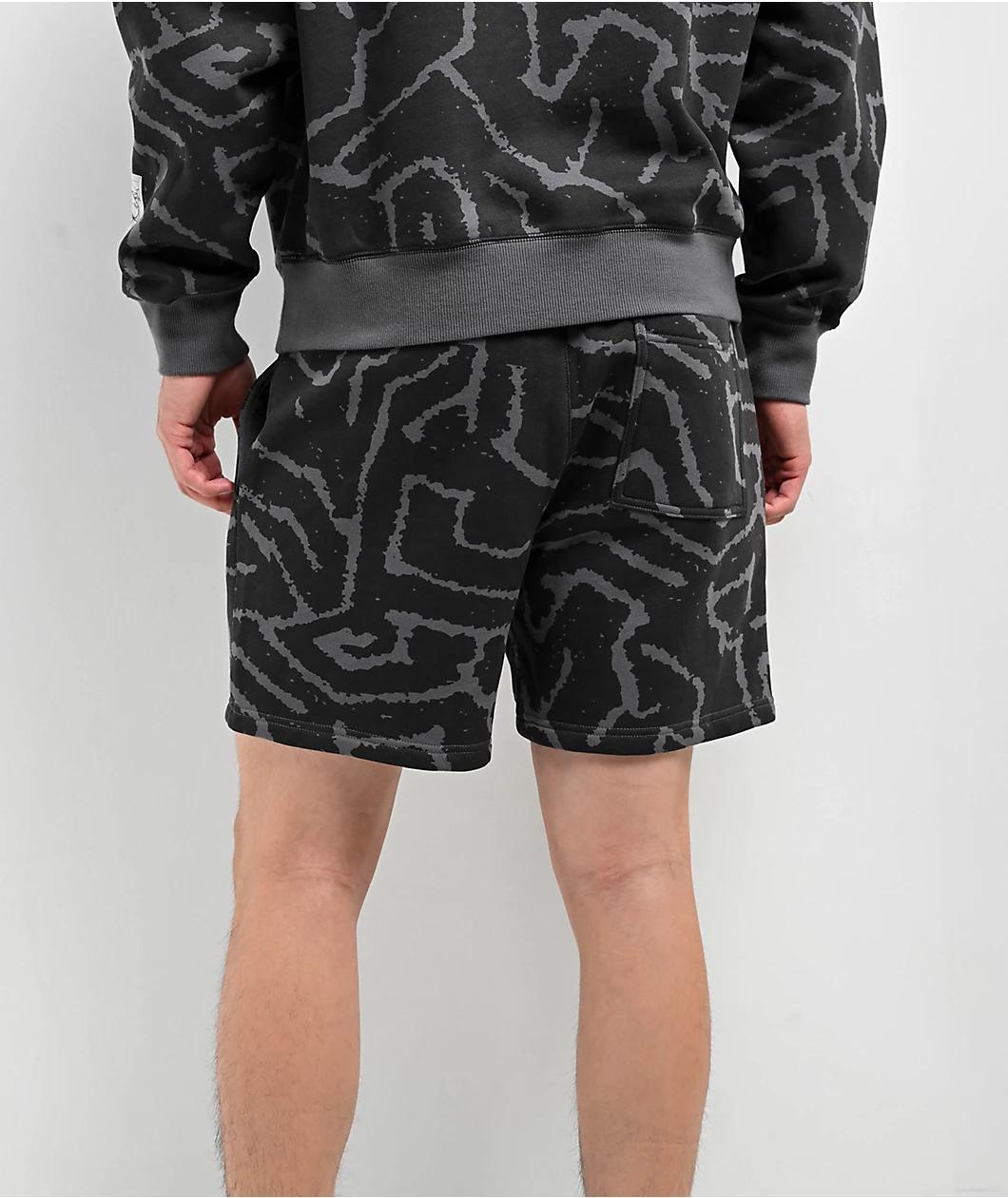 ITA Refraction Black Sweat Shorts Product Image