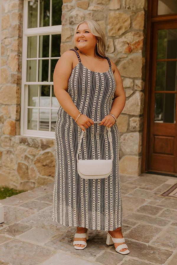 Acapulco Sunsets Knit Maxi Dress Curves Product Image