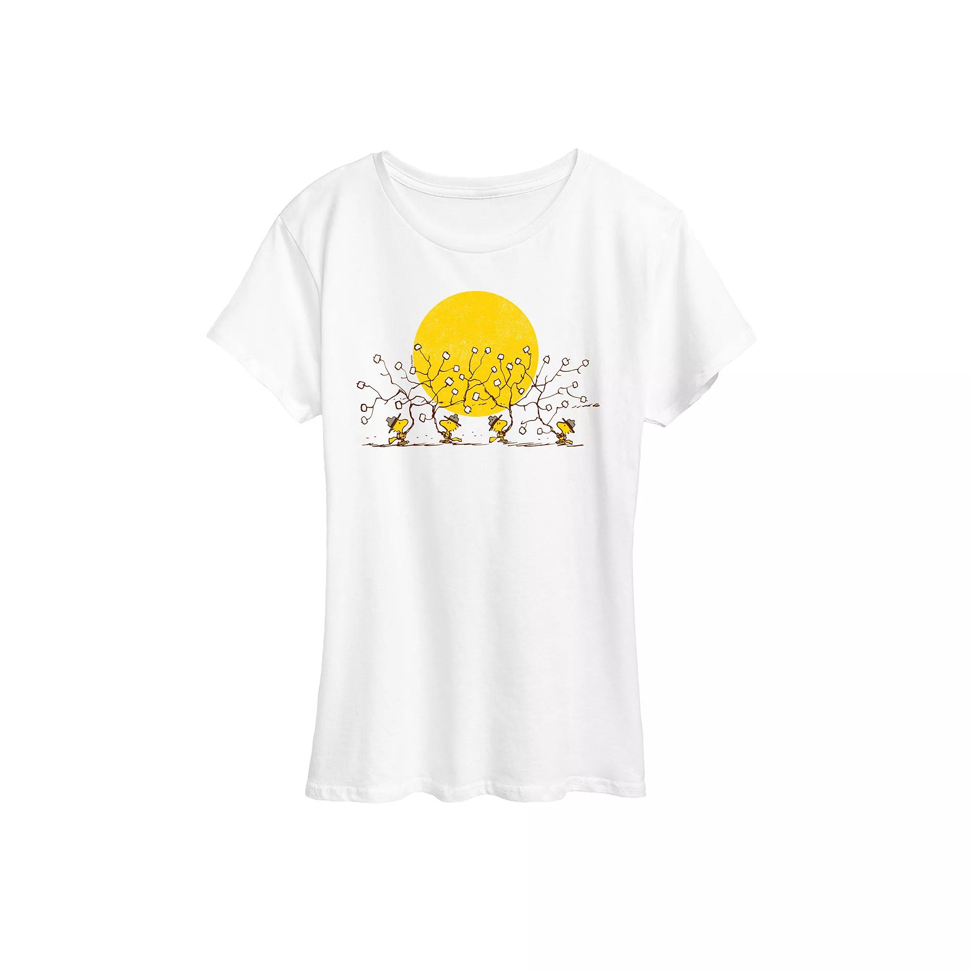 Women's Peanuts Woodstock Marshmallows Graphic Tee,  Product Image