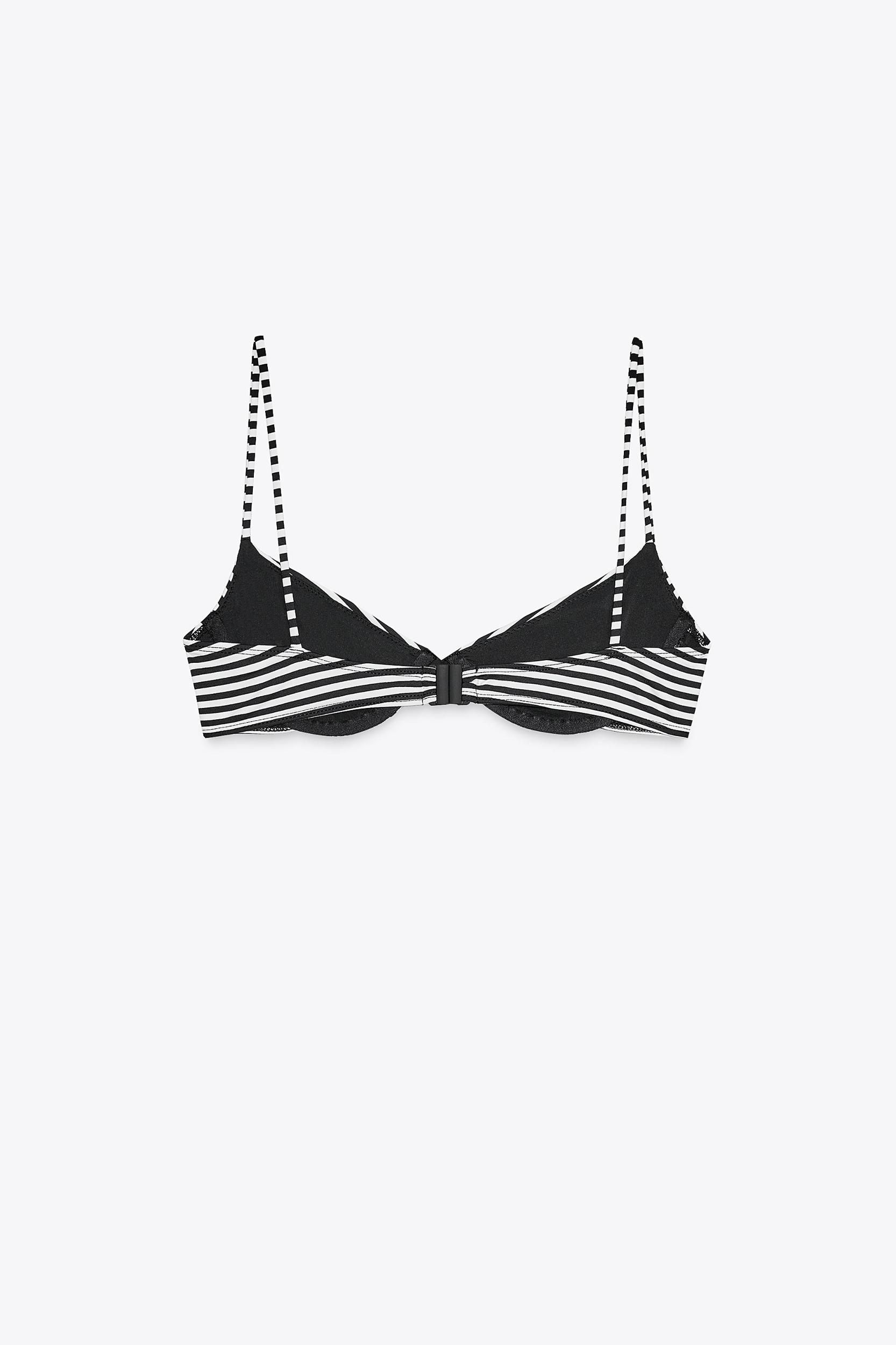 STRIPED UNDERWIRE BIKINI TOP Product Image