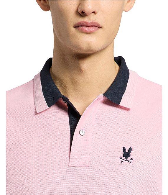 Psycho Bunny Newman Pique Short Sleeve Polo Shirt Product Image