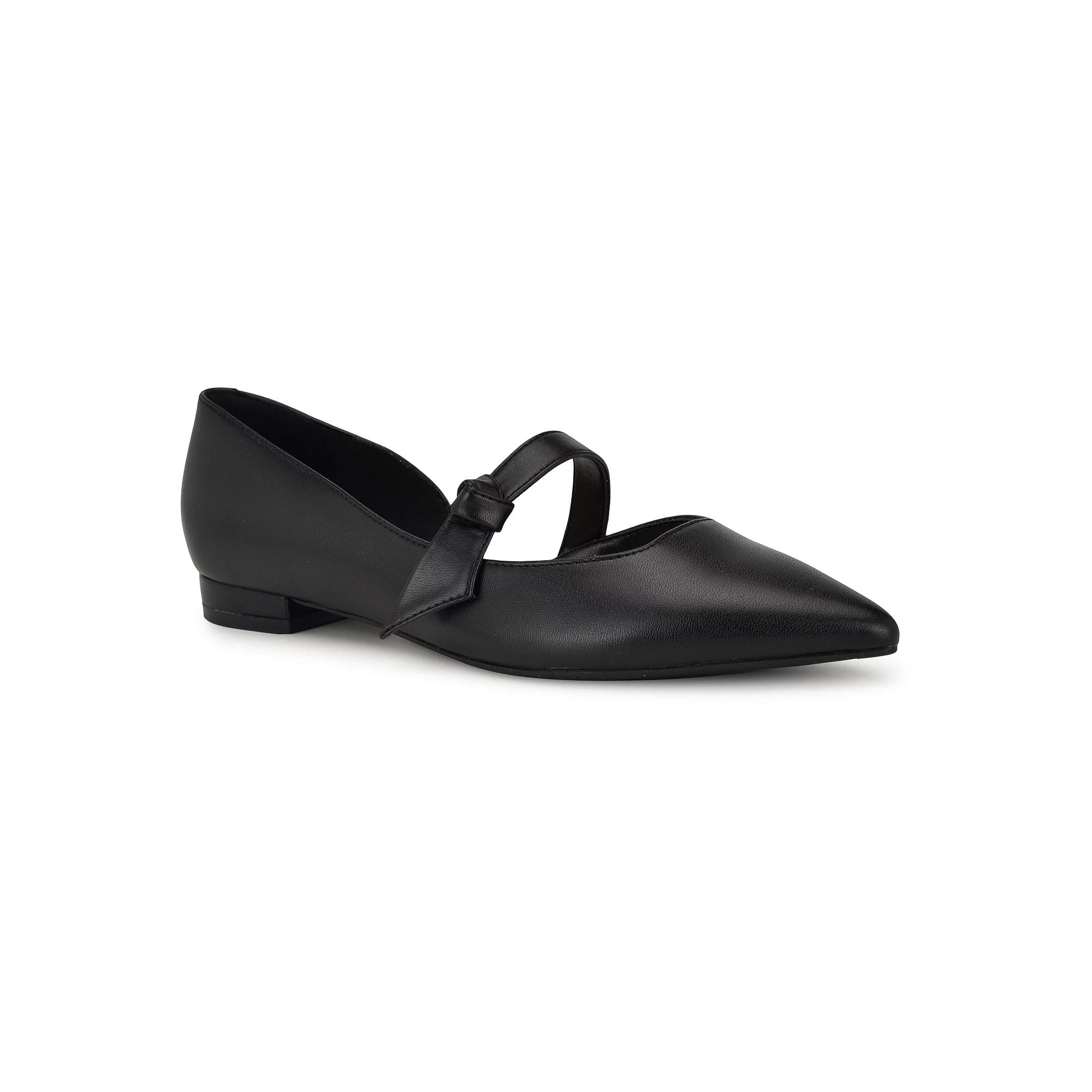 Nine West Leeza Pointy Women's Toe Slip-On Dress Flats, Size: 12, Black Product Image