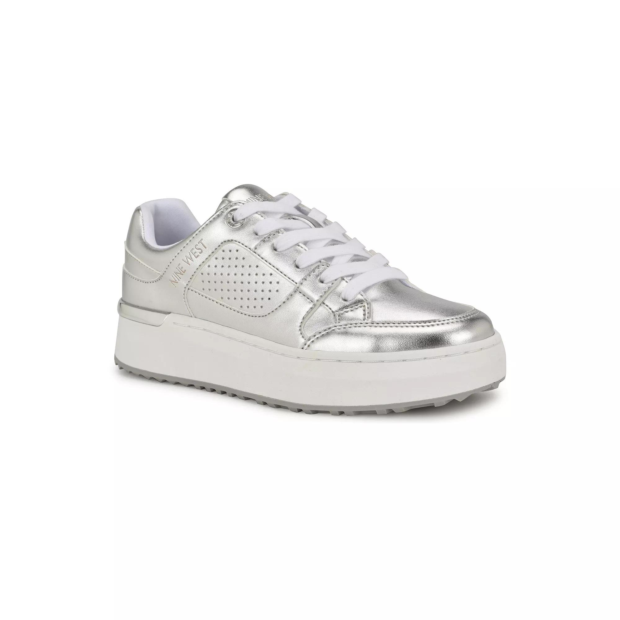 Nine West Camp Women's Casual Sneakers, Size: 7, Silver Product Image