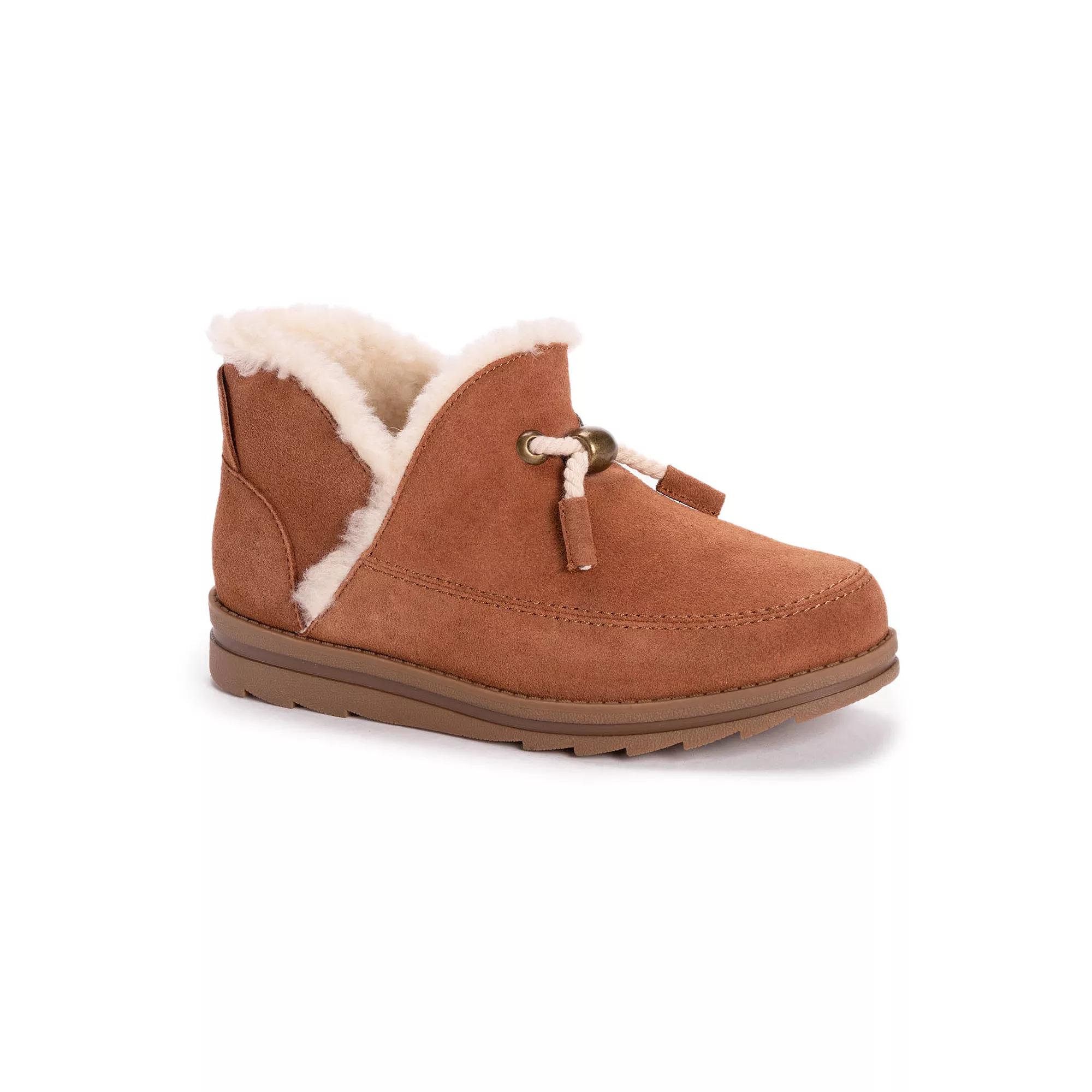 MUK LUKS Ziggy Sunset Blvd. Womens Suede Winter Boots Red Product Image