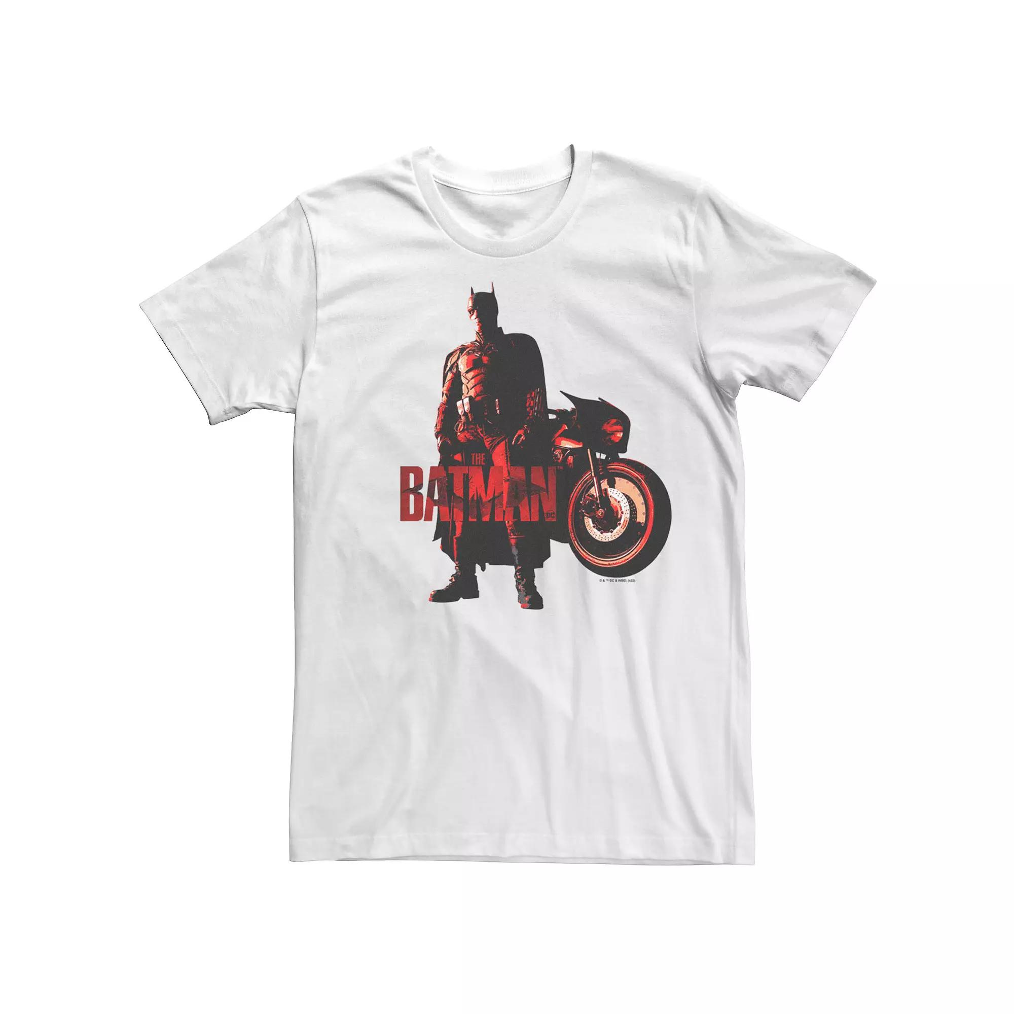 Men's DC Comics The Batman Batcycle Red Light Tee,  Product Image