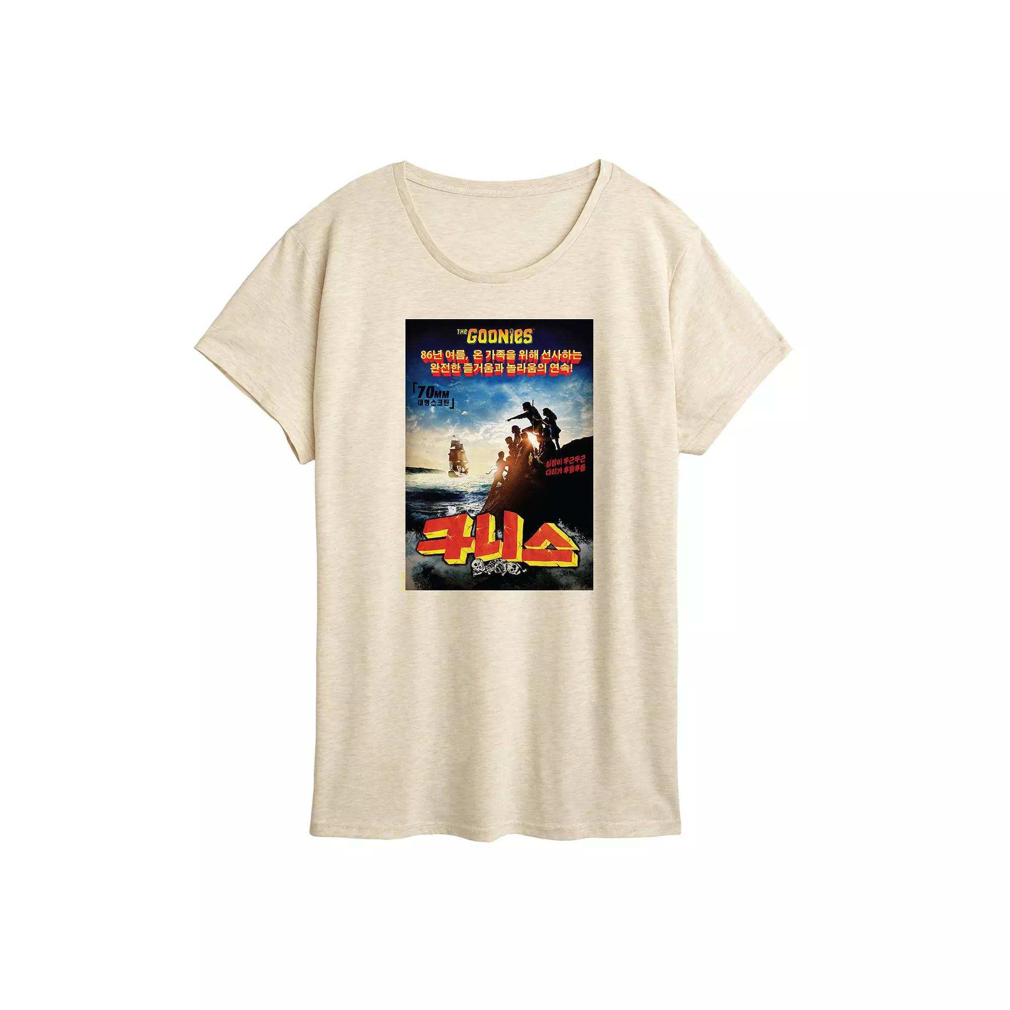 Women's The Goonies Korean Poster Graphic Tee,  Product Image