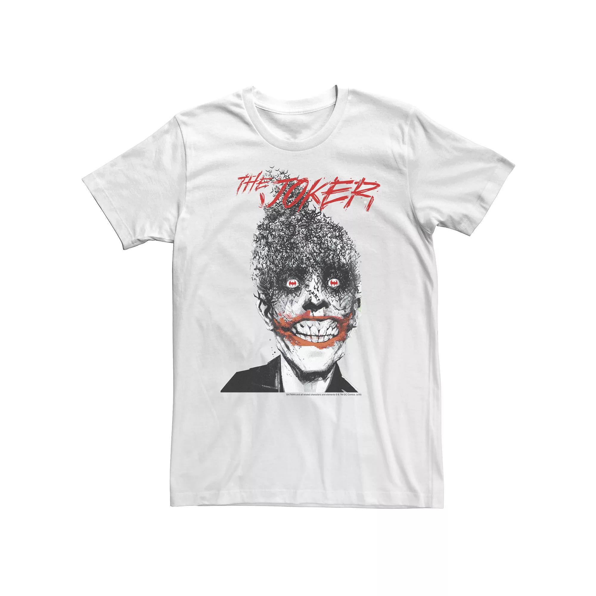 Big & Tall DC Comics Batman The Joker Big Face Tee, Men's,  Product Image