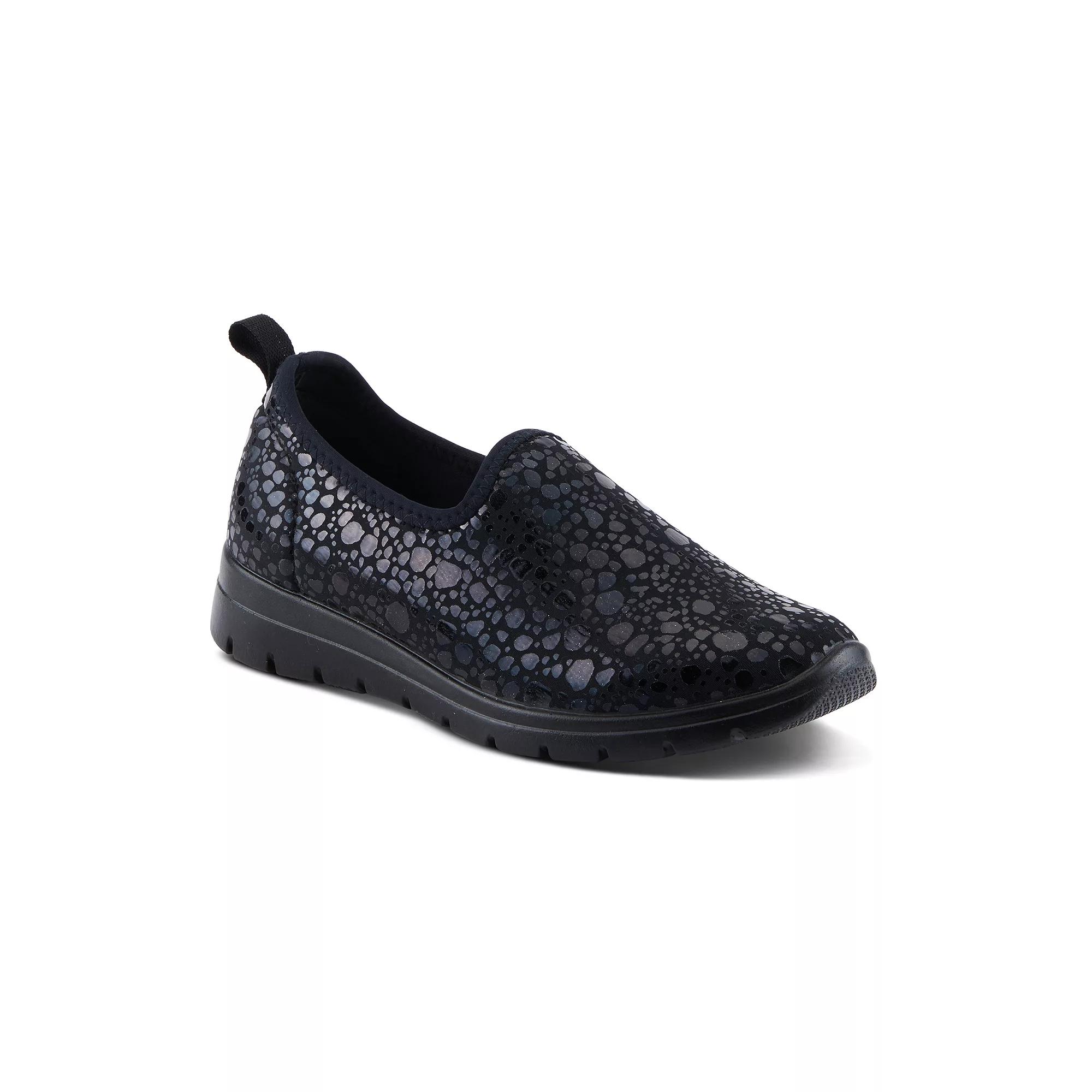 Flexus by Spring Step Women's Anisia-Croco Slip-on Shoes, Size: 40, Black Product Image