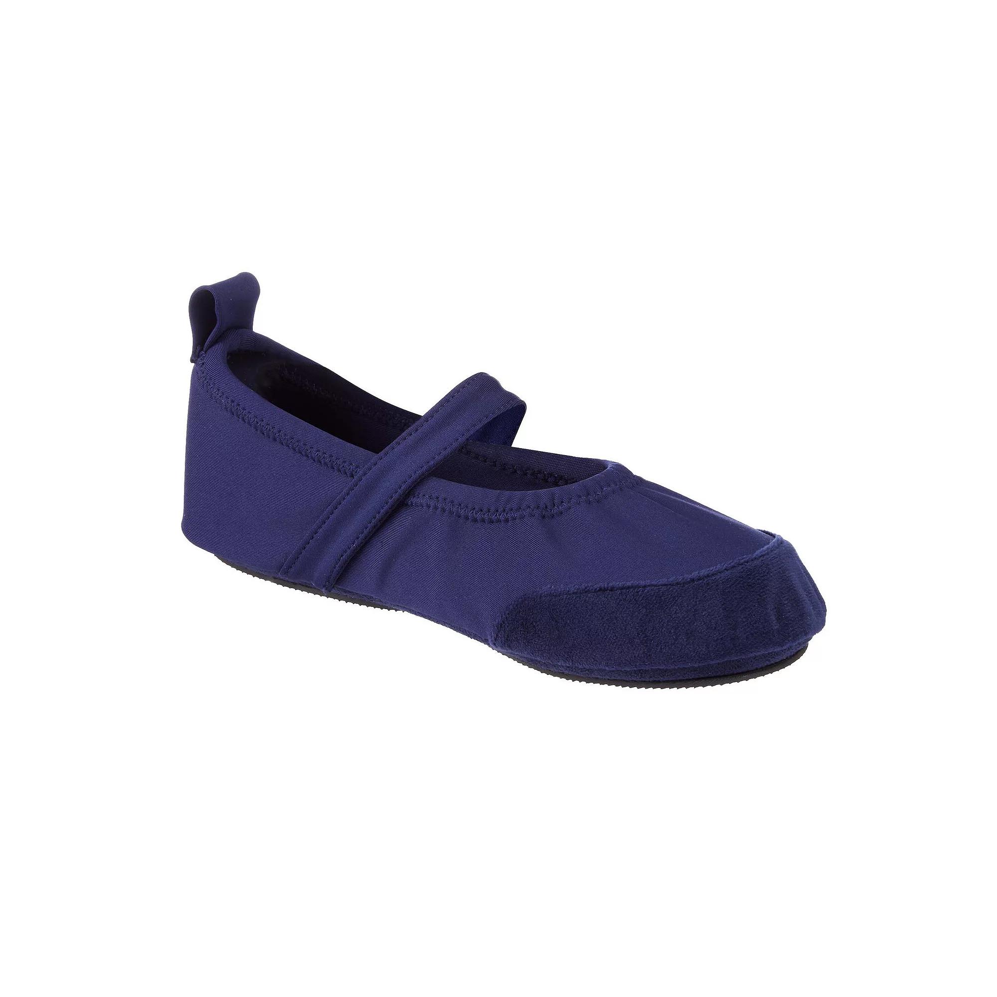isotoner Sloane Women's Memory Foam Mary Jane Slippers, Size: Small, Navy Blue Product Image
