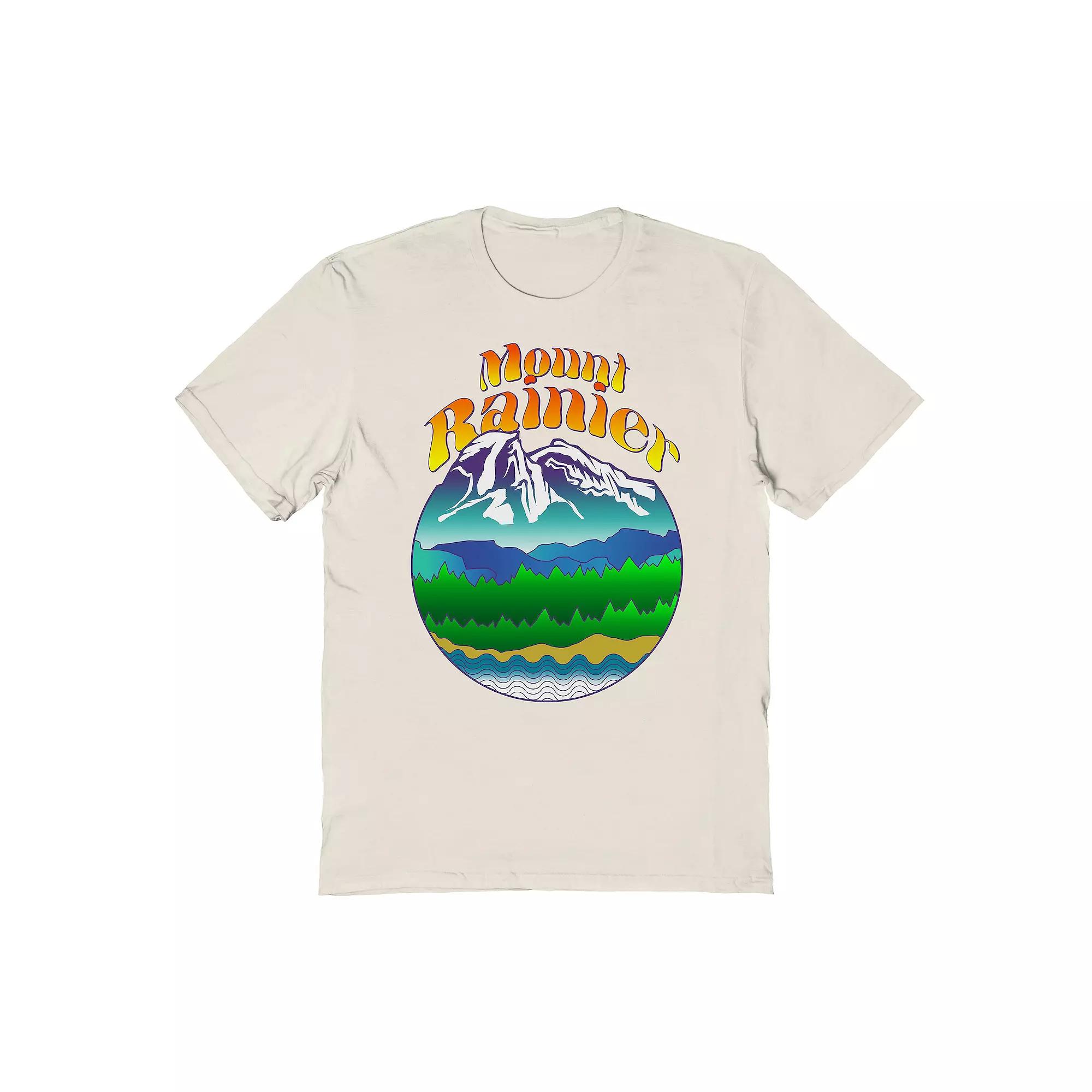 Men's Country Parks Mount Rainier Graphic Tee, Size: XL, Natural Product Image