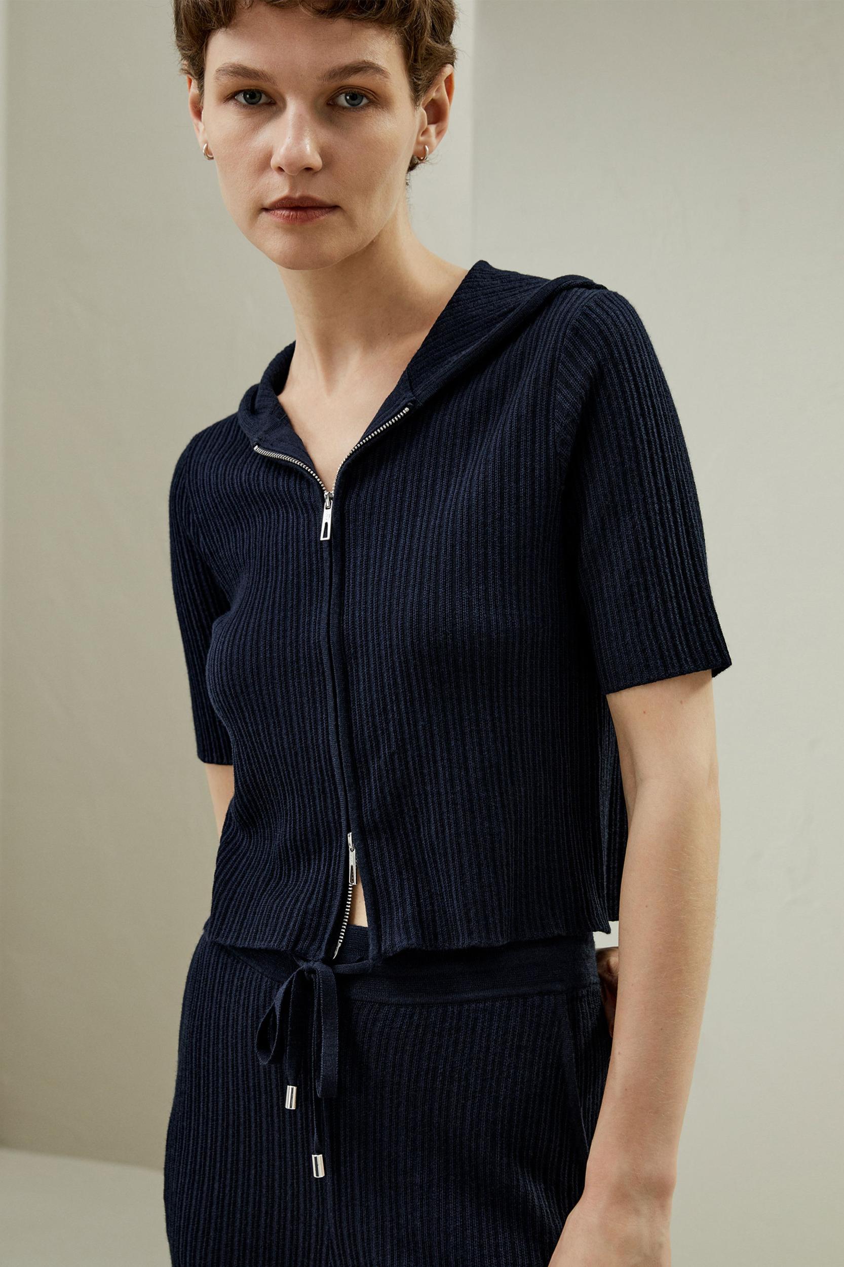 Oasis Knit Hoodie Product Image