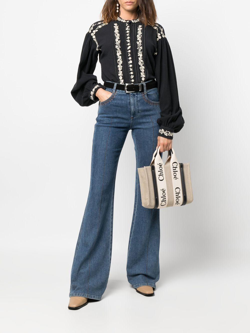 Woody logo-strap tote bag Product Image