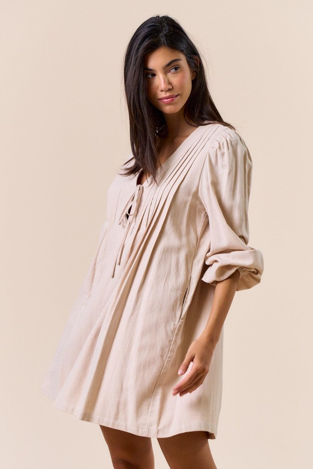 Vee Neck Puff Sleeve Product Image