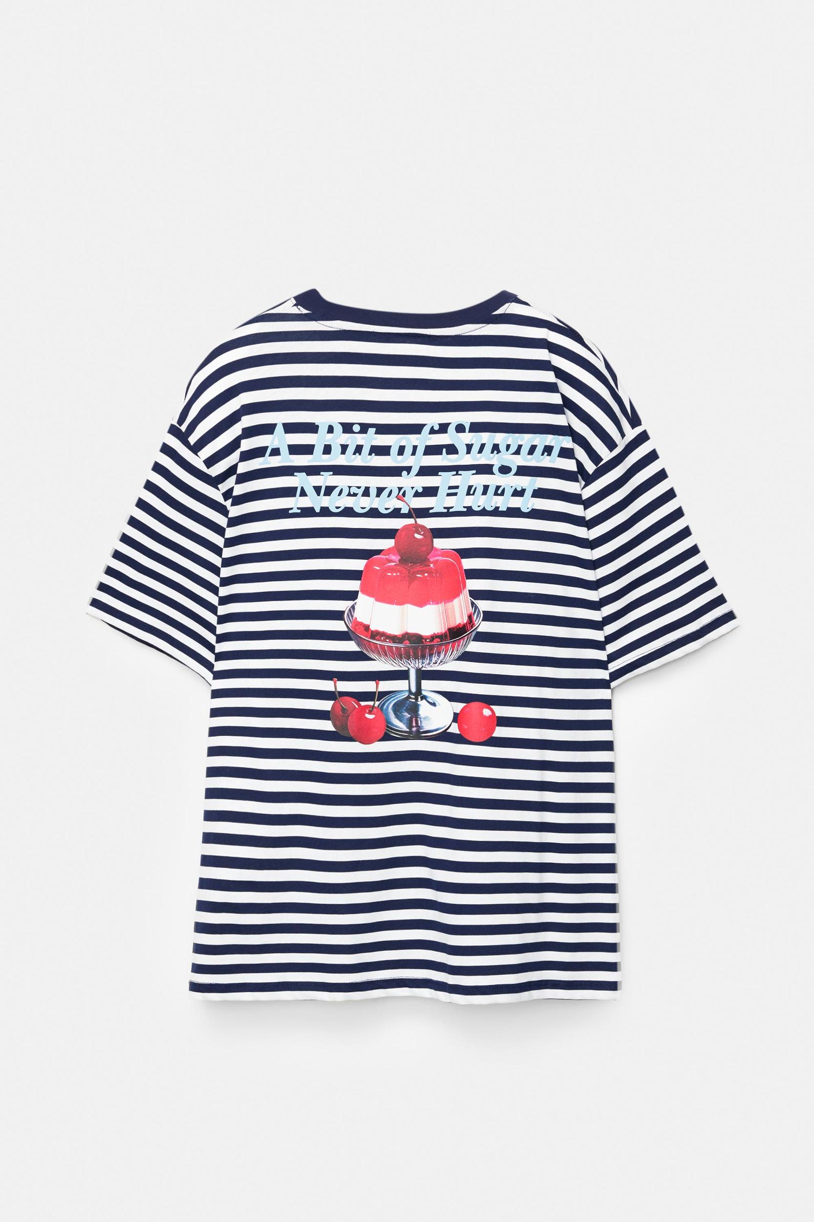 Striped cherry T-shirt Product Image