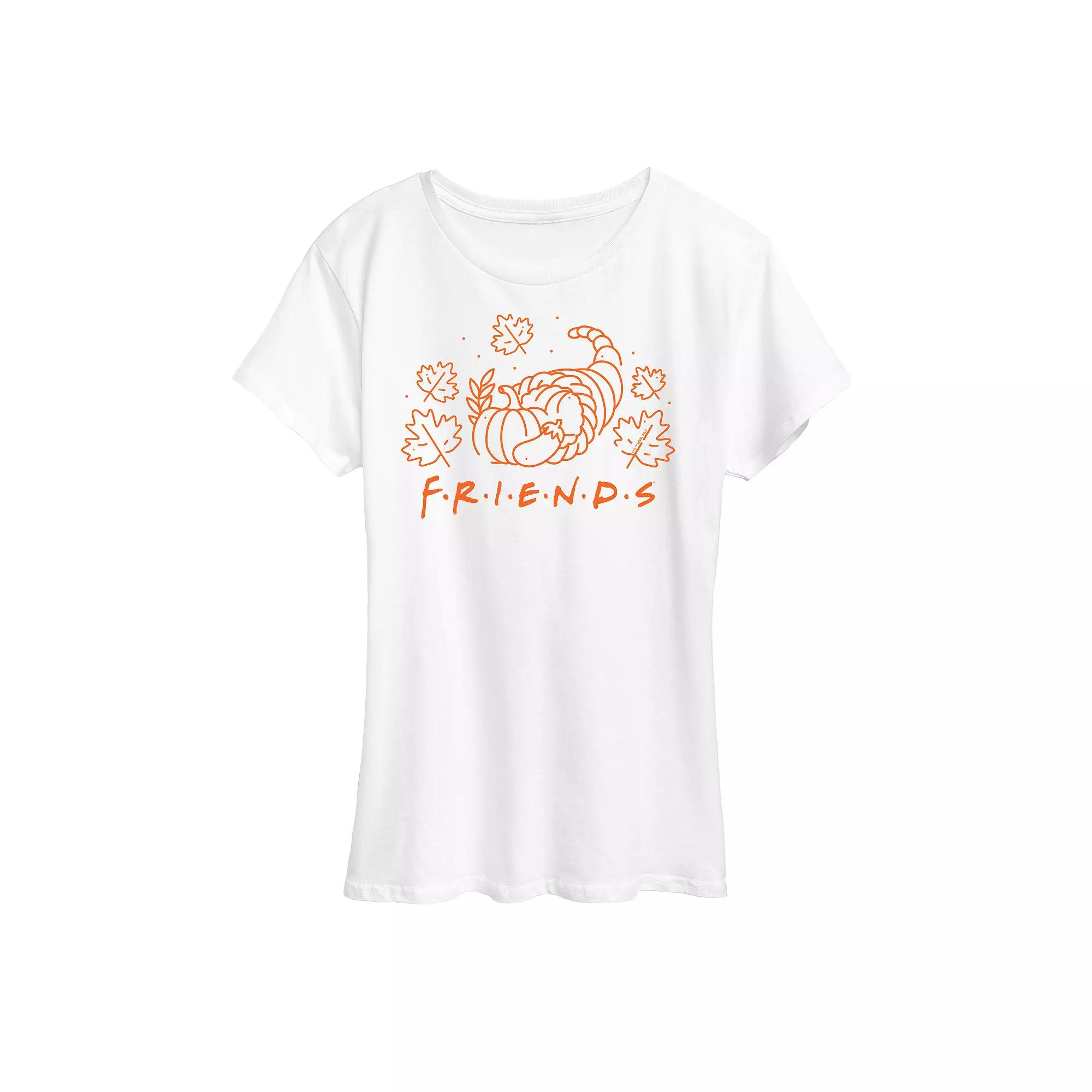 Women's Friends Logo With Cornucopia Graphic Tee, Girl's,  Product Image