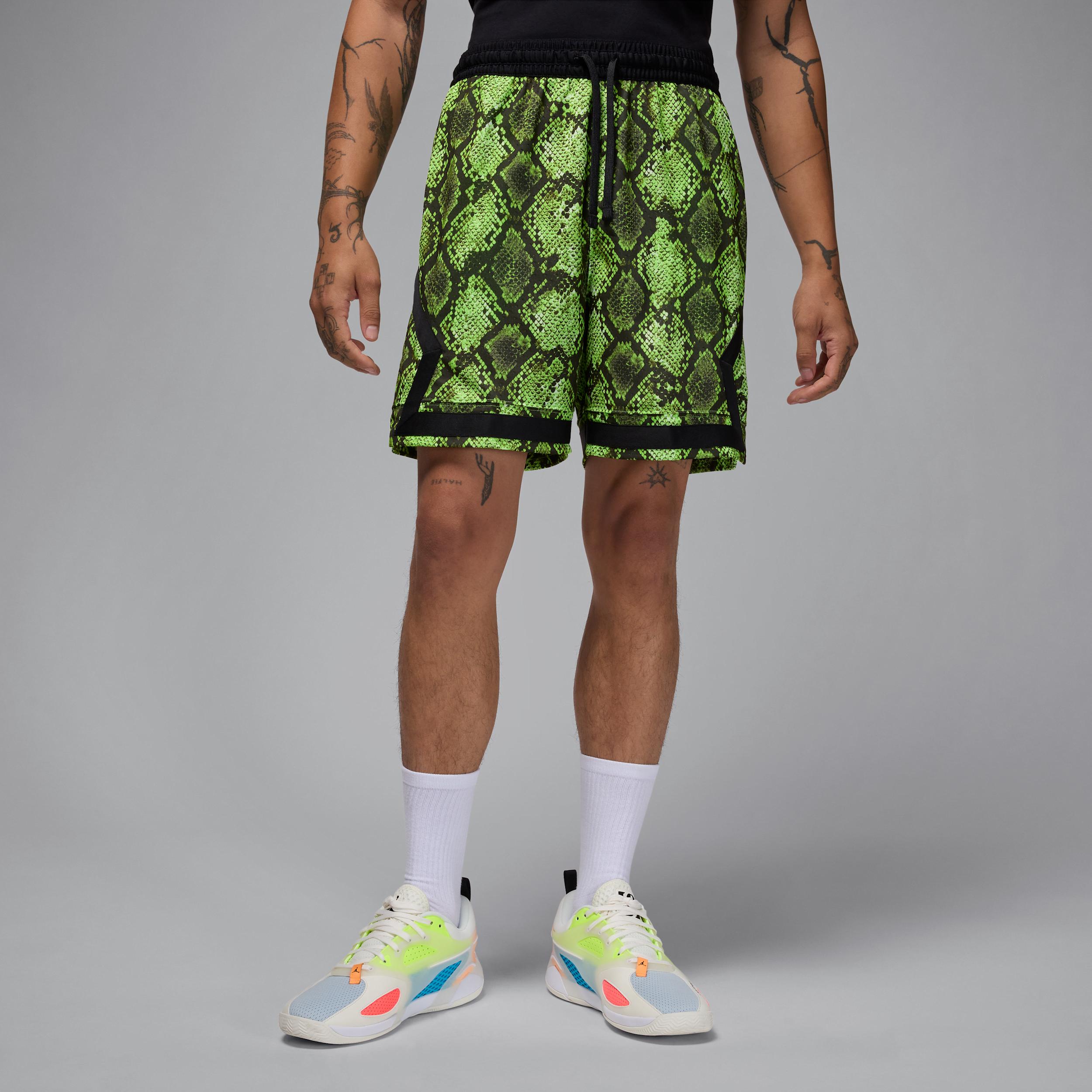 Mens Jordan Sport Dri-FIT Mesh Diamond Shorts | HF9907-133 Product Image