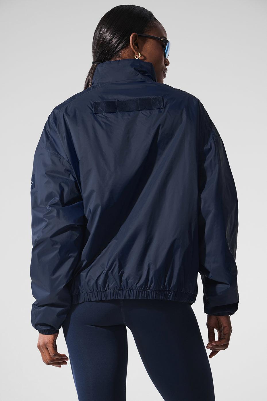 Latitude Light Weight 1/2 Zip Pullover Jacket - Navy Female Product Image