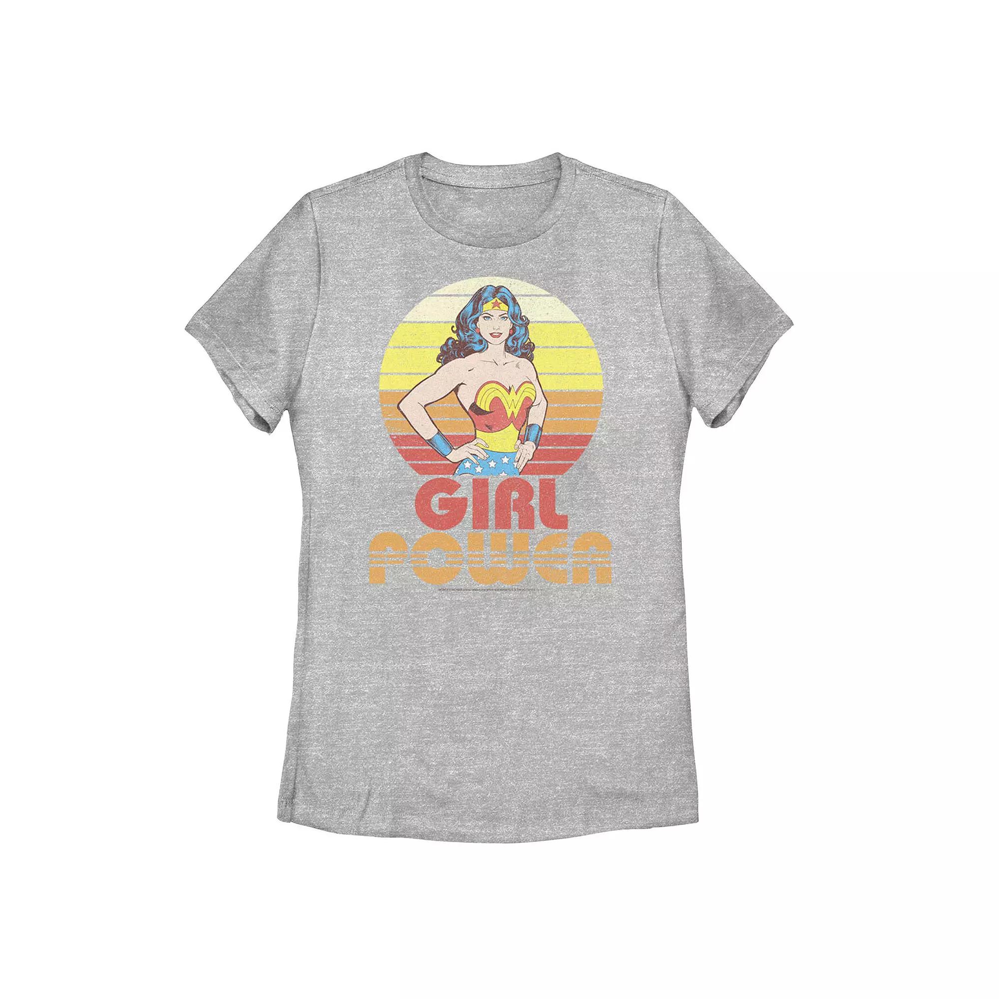 Juniors' DC Comics Wonder Woman "Girl Power" Sunset Graphic Tee, Girl's,  Product Image