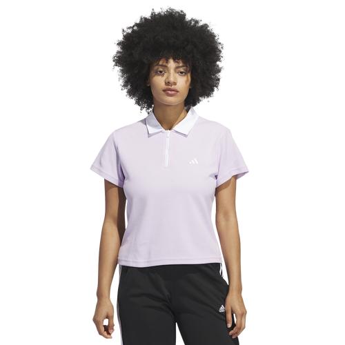 adidas Womens adidas Summer Zip Polo - Womens Semi Court Green Product Image